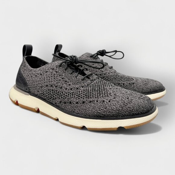 Cole Haan 4.ZEROGRAND Stitchlite Wingtip Oxford Men’s Size 7M Black C35370 NWOB - Picture 1 of 13